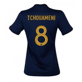 Frankrike Aurelien Tchouameni #8 Hemmakläder Dam VM 2022 Kortärmad